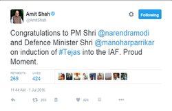 Tejas: अमित शाह ने मोदी को दी बधाई, लोगों ने लताड़ा तब करनी पड़ी वैज्ञानिकों की तारीफ