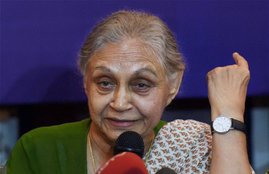 Sheila Dikshit, Congress UP, UP CM candidate, up assembly election, assembly election, assembly poll 2017, Ghulam Nabi Azad, UP poll 2017, UP news, UP hindi news