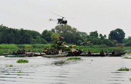 Indian Army, Strike 1 corps, mathura, yamuna river, indian army mock drill, strike 1 corps mathura, army war drill India news, army mock drill mathura, mathura news