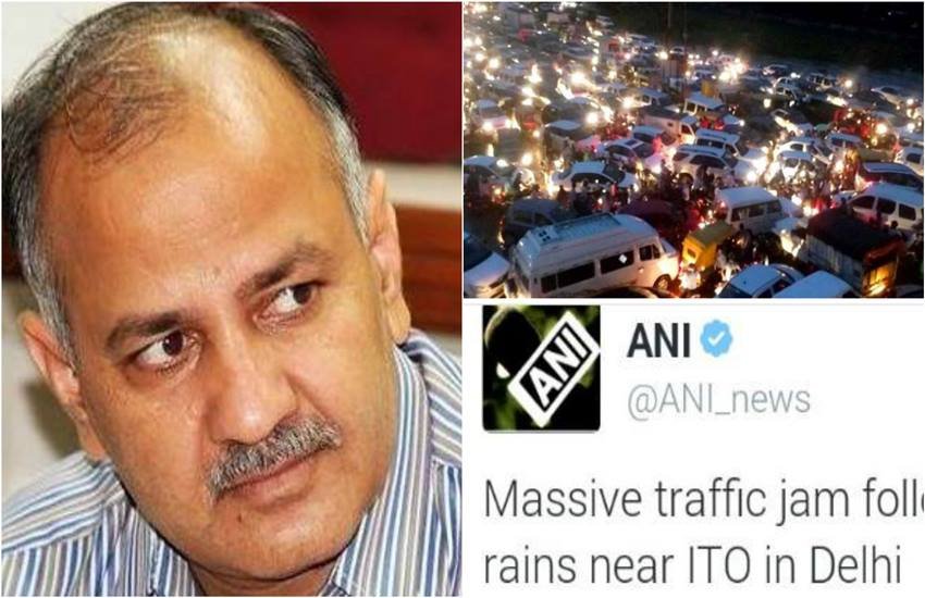 Manish Sisodia, gurugram traffic jam