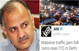 Manish Sisodia, gurugram traffic jam