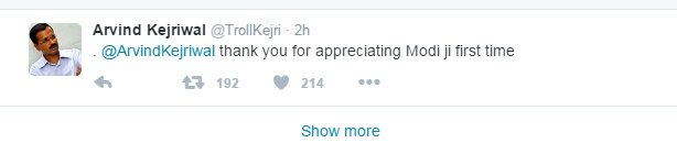 Arvind Kejriwal ‏, cartoon