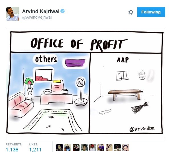 Arvind Kejriwal ‏, cartoon