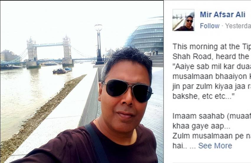 Mir Afsal Ali, Mir Afsal Ali Viral post, Mir Afsal Ali Facebook,