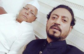 madari, madari promotion, lalu prasad yadav, irrfan, irrfan khan, irrfan in patna, bollywood news