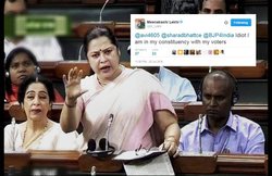 बरखा दत्‍त के साथ मौजूदगी पर पूछा सवाल तो BJP सांसद लेखी ने टि्वटर यूजर को कहा Idiot, बन गईं निशाना