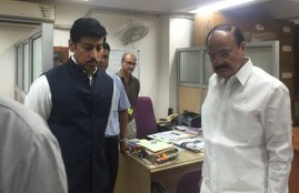 Vankaiah Naidu, Information and Broadcasting ministry, Information and Broadcasting minister, vankaiah naidu ministry, shastri bhawan, rajyavardhan rathore, india news, cleanliness, attendance