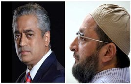 asaduddin owaisi, rajdeep sardesai, aaj tak, Panchayat Aaj Tak, UP Elections 2017, deal, amit shah, latest news in hindi