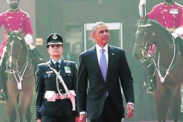 pooja thakur, indian air force, pooja thakur latest news, pooja thakur indian air force, iaf, guard of honour, pooja thakur iaf, us president barack obama, obama india visit, barack obama, permanent commission, permanent commission in indian air force, commander pooja thakur , iaf commander pooja thakur, rashtrapati bhavan, india news, latest news, financial express
