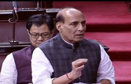 rajnath singh, kashmir, kashmir unrest, rajya sabha, pakistan, kashmir protest, home minister rajnath singh, rajnath singh rajya sabha