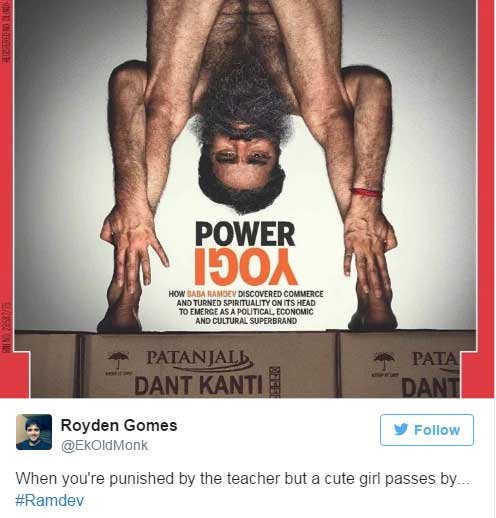 baba ramdev, india today, magazine cover, ramdev on magazine cover, ramdev photo, ramdev twitter, social media news, latest news in hindi