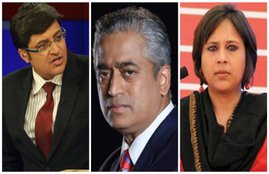 rajdeep sardesa, ravish kumar, burkha dutt, arnab goswami, times now, newshour, kashmir protest, burhan vani, news in hindi