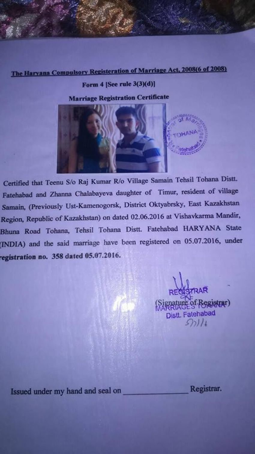 haryana, twitter, sushma swaraj twitter help, foreign girl marry in haryana, teenu jangra