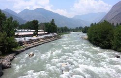 उफनती नदी में कार गिरने से 6 व्यक्ति बहे और 1 की मौत