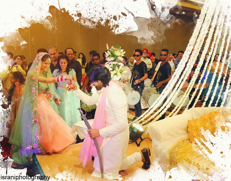 यह शादी दिल्ली में हुई।