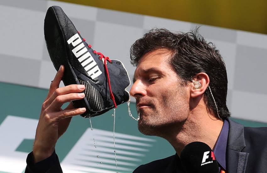 Daniel Ricciardo, Champagne, Shoe, F1 Grand Prix, Mark Webber, shoey, Australia,