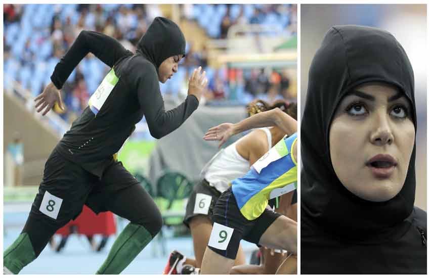 2016 Rio Olympics, Kariman Abuljadayel, Kamia Yousufi, female sprinters, Saudia Arabia, Afghanistan, hijabs, 100 metres