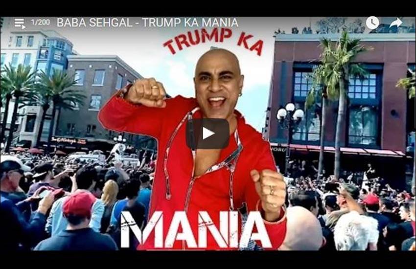 वीडियो में कई जगहों पर ट्रंप की रैलियों के फुटेज इस्तेमाल किए गए हैं। (Photo: Youtube/ Baba Sehgal Entertainment) वीडियो में कई जगहों पर ट्रंप की रैलियों के फुटेज इस्तेमाल किए गए हैं। (Photo: Youtube/ Baba Sehgal Entertainment)