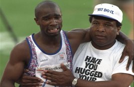 derek redmond Video, derek redmond 2012 Olympics, derek redmond Olympics, Derek Redmond, Barcelona Olympics, Derek Redmond Video, Barcelona Derek Redmon, Derek Redmon Running Video, Derek Redmon News, Derek Redmon Story, Derek Redmon latest news