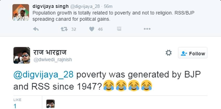 Digvijaya Singh, Mohan Bhagwat, Muslim Population, Hindu Population, Hindu Kids, Hindu Fertility, Digvijaya Singh Trolled, Twitter Trolls, Social media, India News, Jansatta