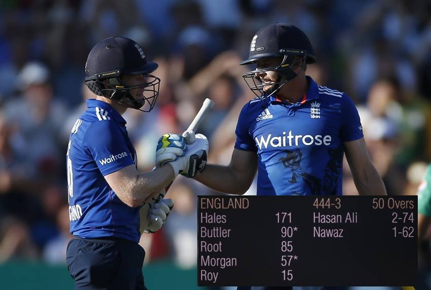 ENG vs PAK, Cricket Facts, Cricket Records, ODI Records, Highest Score in ODI, England vs Pakistan, eng vs pak records, alex hales, joe root, cricket news, sports, sports news, sports photos, match highlights, wahab riyaz, pakistan defeat, jansatta