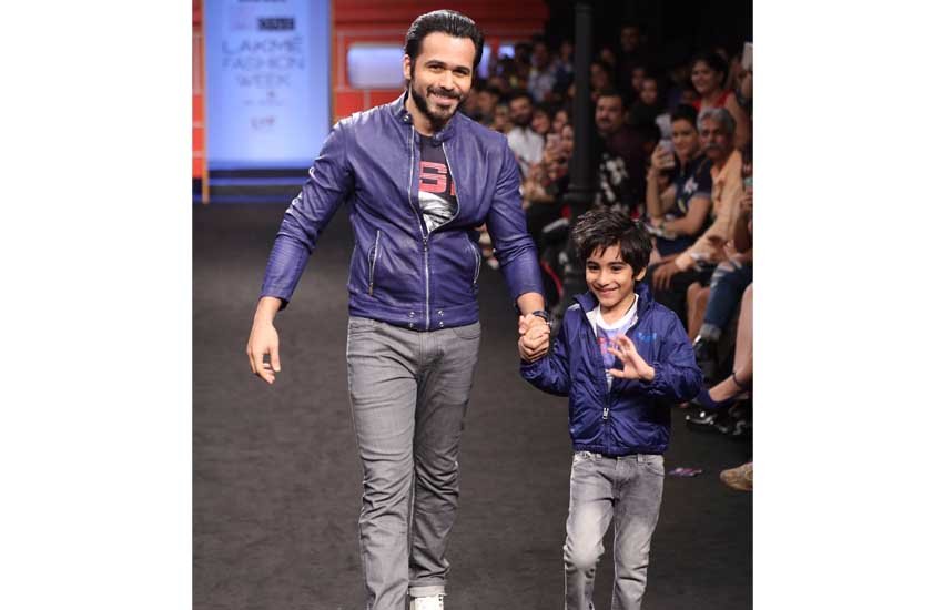 Emran Hashmi, Emran Hashmi and his son, Ayaan, Son of Emran Hashmi, Hamleys Show, Lakme Fashion Week, Lakme Fashion Week Winter Festive 2016, Deval Shah, Business Head, Diesel Fashion India Reliance Private Limited, Parveen Shahani, Wife of Emran Hashmi, LFW