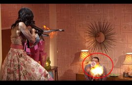 America's Got Talent, america's got talent videos, america's got talent stunt, america's got talent stunt gone wrong, flaming crossbow, crossbow, crossbow fail, stunt videos, stunt videos youtube, stunt goes wrong,