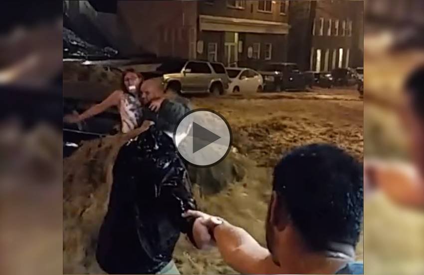 floods in Maryland, woman in flood, woman rescued from car in flood, Maryland flood, Maryland flood news, Maryland flood rescued,