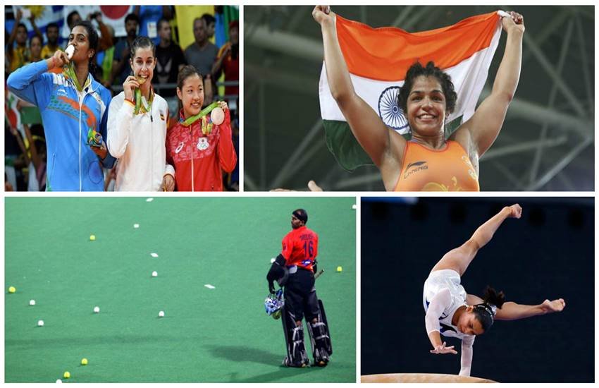 impressive performence of seven indian player, rio olympic 2016 , pv sindhu, sakshi malik, lalita babar, deepa karmakar, srikant, shreejesh,aatanu das