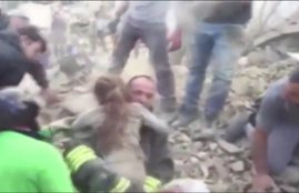 Earthquake, Italy Earthquake, Unbelievable Video, Miracle Video, Earthquake Rescue, Rescue Mission, Saving A Life, International News, Jansatta