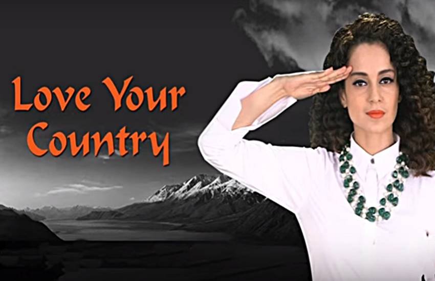 bollywood star, Kangana Ranaut, Love Your Country