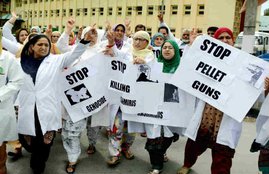Kashmir Violence, pellet guns, pellet guns india, pellet guns News, pellet guns kashmir, Chilli filled PAVA shells, pellet guns vs PAVA shells