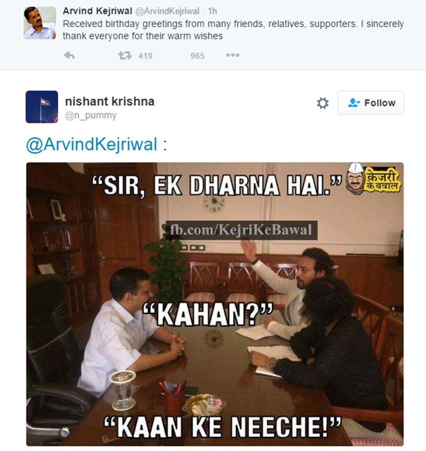 Arvind Kejriwal, Arvind Kejriwal Birthday, AK Birthday, Mufflerman, Free Wi-Fi, Kejriwal Trolled, Twitter Trolls, Delhi CM, India News, Hindi News, Jansatta