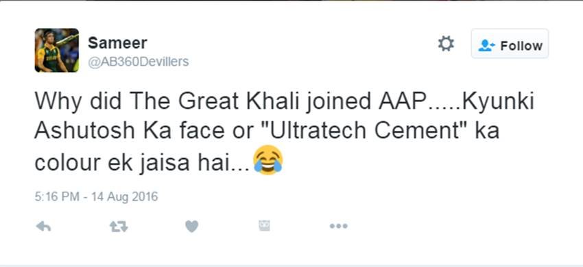 The Great Khali, AAP, Khali in AAP, WWE, The Undertaker, Arvind Kejriwal, Rahul Gandhi, Narendra Modi, AAP trolled, Social Media, India news, Jansatta