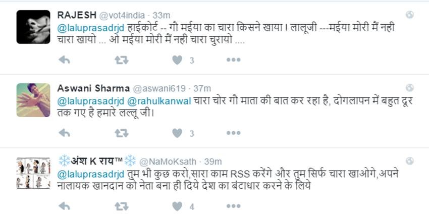 Lalu prasad yadav, cow, rahul kanwal