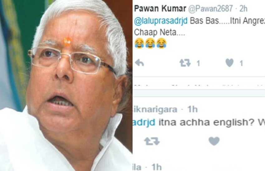 lalu prasad yadav, anandiben patel, twitter