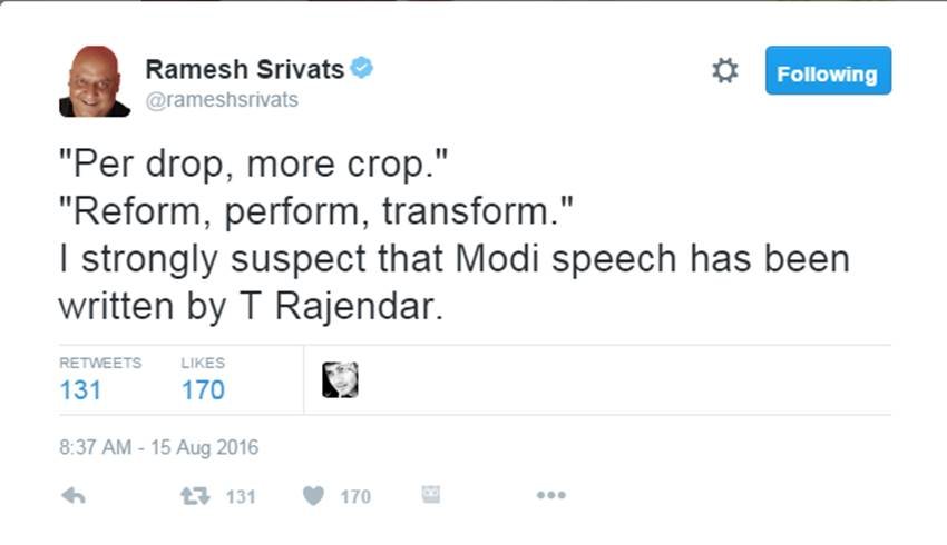 Independence Day 2016, Happy Independence Day, Independence Day Celebration, Narendra Modi, ModiAtRedFort, Modi Speech, Arun Jaitley, Manohar Parrikar, AAP, Ashutosh, Twitter, Social Media, Jansatta