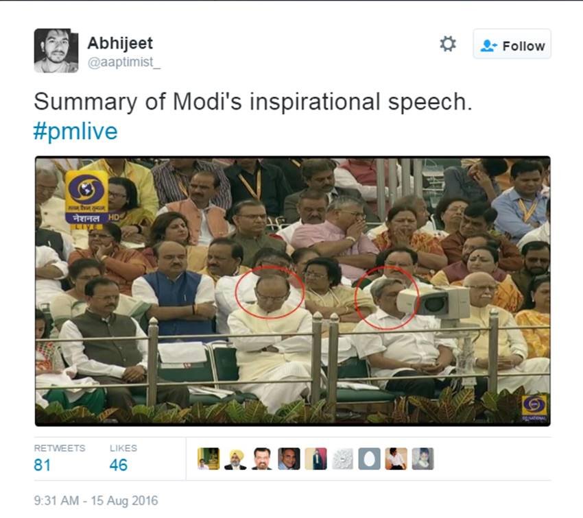 Independence Day 2016, Happy Independence Day, Independence Day Celebration, Narendra Modi, ModiAtRedFort, Modi Speech, Arun Jaitley, Manohar Parrikar, AAP, Ashutosh, Twitter, Social Media, Jansatta