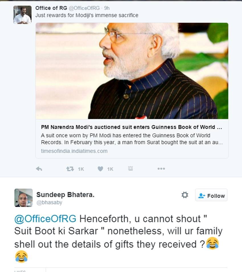 Rahul Gandhi, Narendra Modi, PM Modi Suit, Narendra Modi Suit, Modi Suit Cost, Guinness Book of world records, Rahul vs Modi, Social Media, Twitter trolls, RaGa Trolled, pappu Jokes, India News, Hindi news, Jansatta