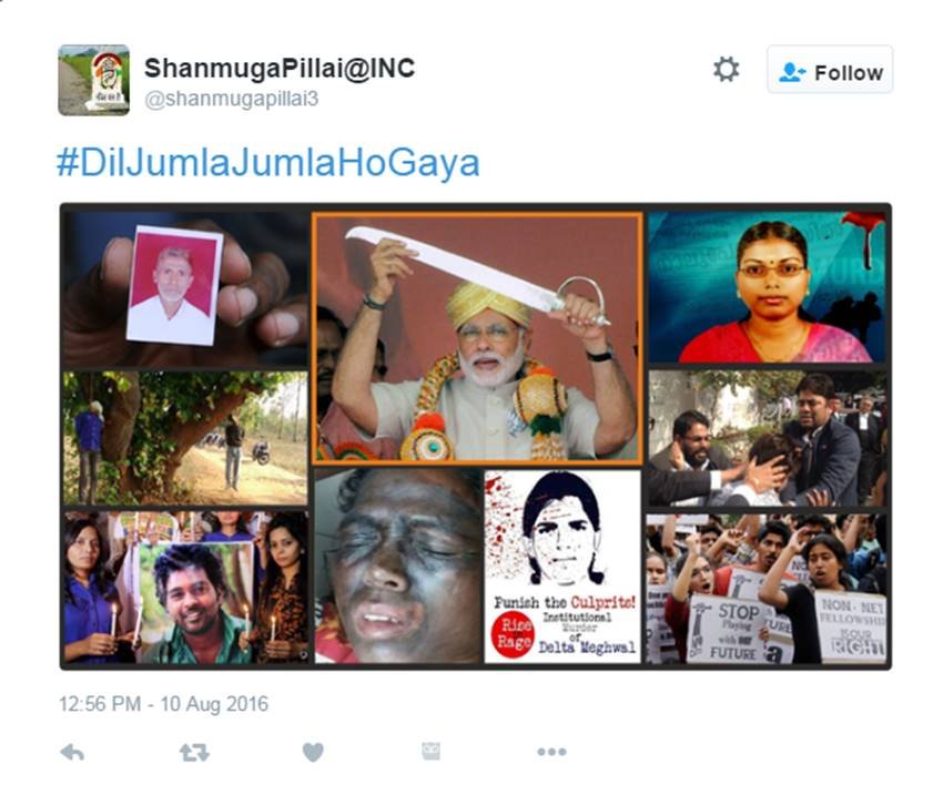 Narendra Modi, PM Modi, Narendra Modi Twitter, Narendra Modi Jumla, #DilJumlaJumlaHoGaya, Modi Speech, Dalit Atrocities, Gau Raksha, Twitter Trolls, Modi Trolled, Social Media, India News, Jansatta