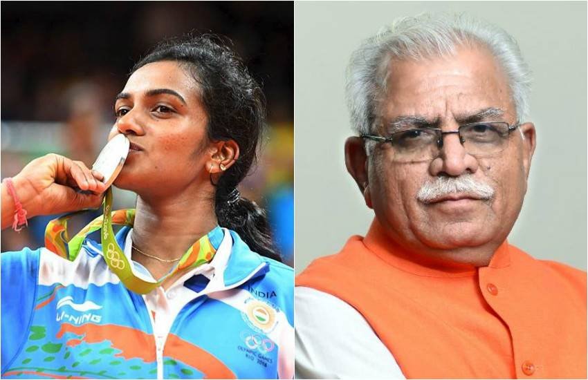 PV Sindhu, Manohar lal Khattar, PV Sindhu Olympics, PV Sindhu Badminton, PV Sindhu Silver medal, Sports News, India News, Jansatta PV Sindhu, Manohar lal Khattar, PV Sindhu Olympics, PV Sindhu Badminton, PV Sindhu Silver medal, Sports News, India News, Jansatta