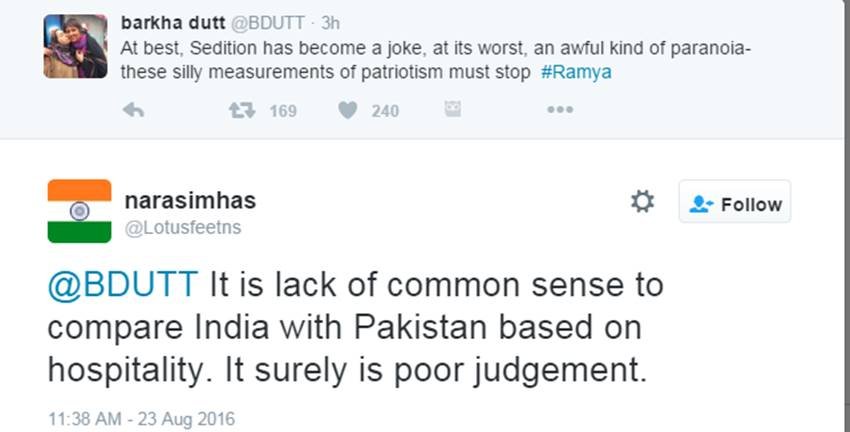 Ramya, Ramya Actress, Ramya Congress Kannada, Barkha Dutt, Ramya Pakistan, Barkha Dutt NDTV, Barkha Dutt Ramya, Pakistan Hell, Anti National, Sedition, Ramya Sedition, Ramya Photos, India News, Hindi News, Jansatta