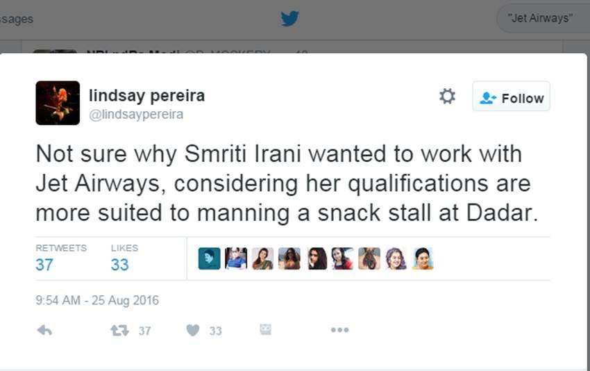 Smriti Irani, Smriti Irani Education, Smriti Irani Early Life, Smriti Irani Jet Airways, Smriti Irani First Job, HRD Minister, Textile Minister, Smriti Irani Actor, Modi Govt, India News, Twitter Trolls, Jansatta