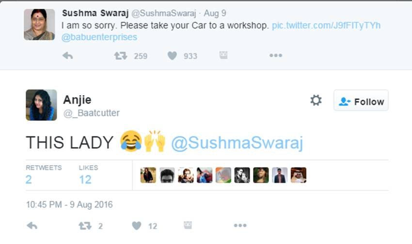 Sushma Swaraj, Sushma Swaraj Twitter, Sushma MEA, Foreign Minister, Sushma Swaraj Help, External Affairs, Twitter Hilarious, Social media, Modi Govt, India News, Jansatta