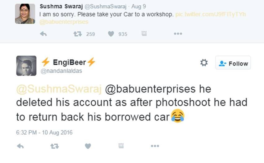 Sushma Swaraj, Sushma Swaraj Twitter, Sushma MEA, Foreign Minister, Sushma Swaraj Help, External Affairs, Twitter Hilarious, Social media, Modi Govt, India News, Jansatta