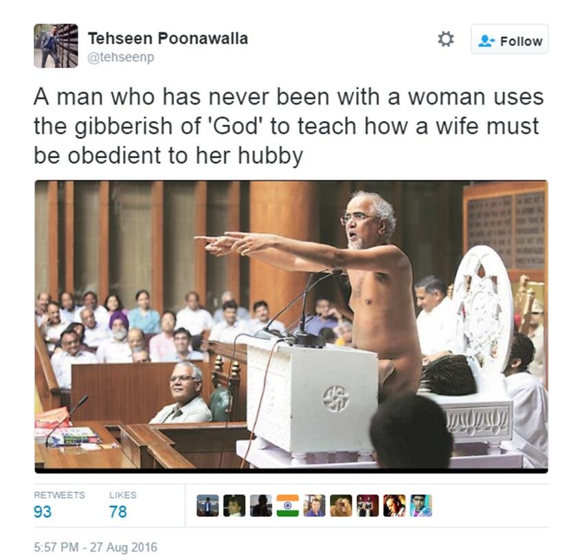 Jain Saint, Tarun sagar, Vishal dadlani, Tehseen poonawalla, Dadlani On jain, Tarun Sagar Info, Twitter Trolls, Aam Aadmi Party, Arvind Kejriwal, India News, Jansatta