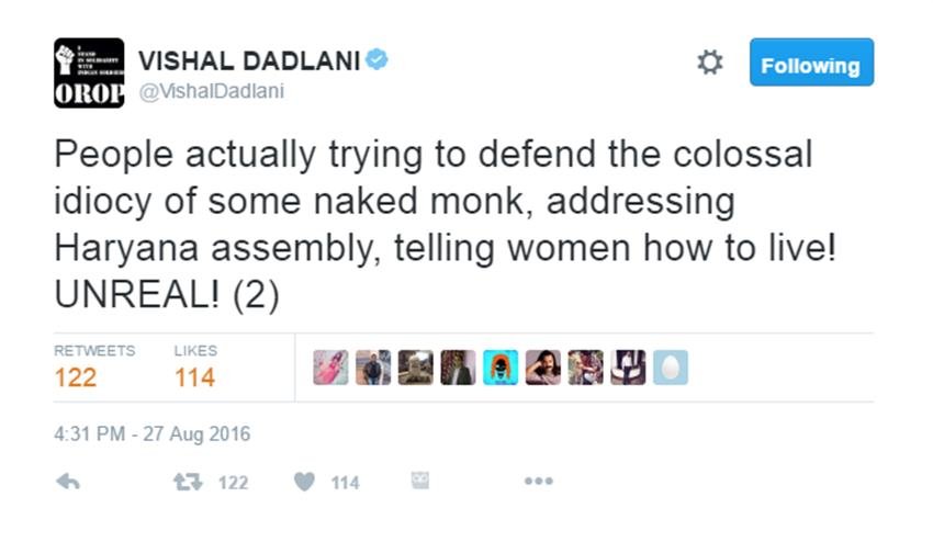 Jain Saint, Tarun sagar, Vishal dadlani, Tehseen poonawalla, Dadlani On jain, Tarun Sagar Info, Twitter Trolls, Aam Aadmi Party, Arvind Kejriwal, India News, Jansatta