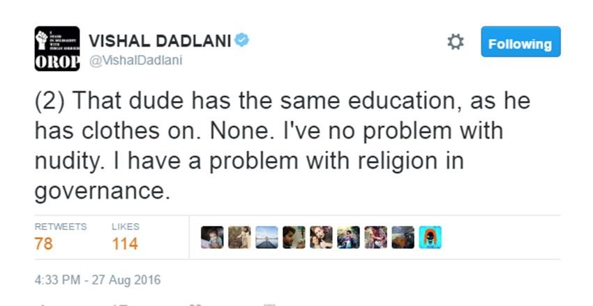 Jain Saint, Tarun sagar, Vishal dadlani, Tehseen poonawalla, Dadlani On jain, Tarun Sagar Info, Twitter Trolls, Aam Aadmi Party, Arvind Kejriwal, India News, Jansatta
