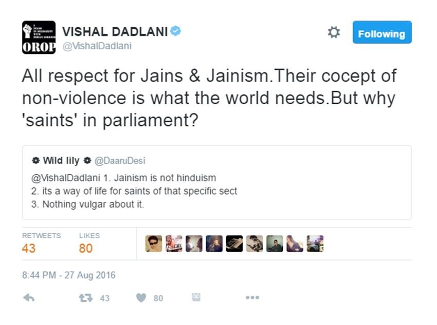 Jain Saint, Tarun sagar, Vishal dadlani, Tehseen poonawalla, Dadlani On jain, Tarun Sagar Info, Twitter Trolls, Aam Aadmi Party, Arvind Kejriwal, India News, Jansatta