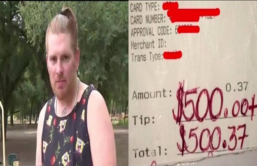 kasey simmons, waiter tipped $500, kindness, Lucky waiter, Humanity, applebee dallas, extravagant tip, kindness rewarded, wfaa, waiter helps lady, International news, jansatta